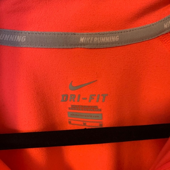 Women’s Nike Half Zip Neon Pink Dri Fit - Picture 6 of 7